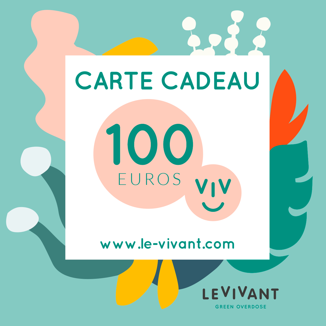 Pour faire plaisir à votre entourage une Carte cadeau 100 euros by Le  Vivant .com